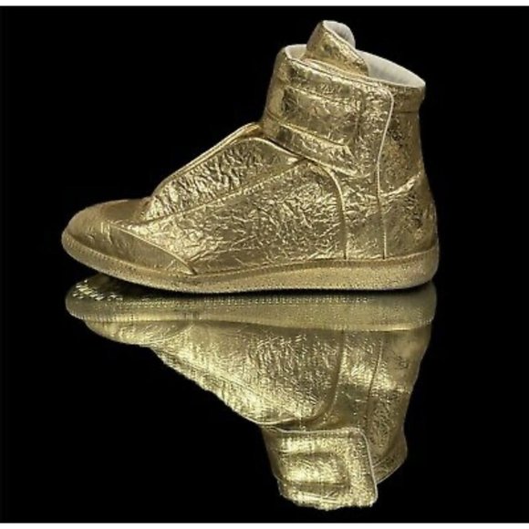 Maison Margiela Metallic Gold Cracked Future High - Picture 3 of 13